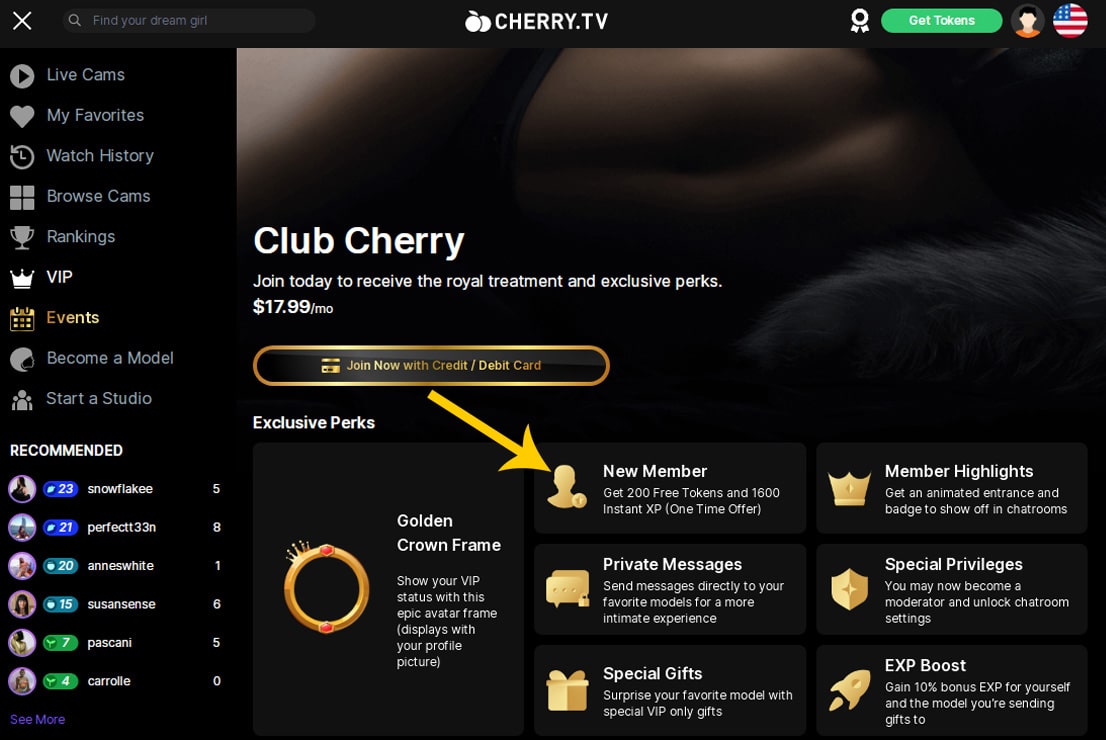 cherry tv free tokens