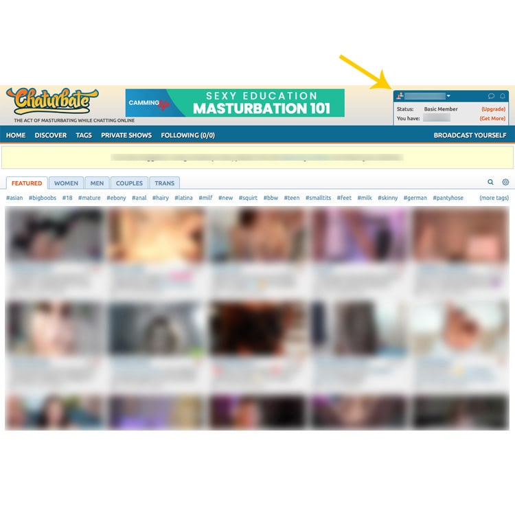 how to delete chaturbate 1