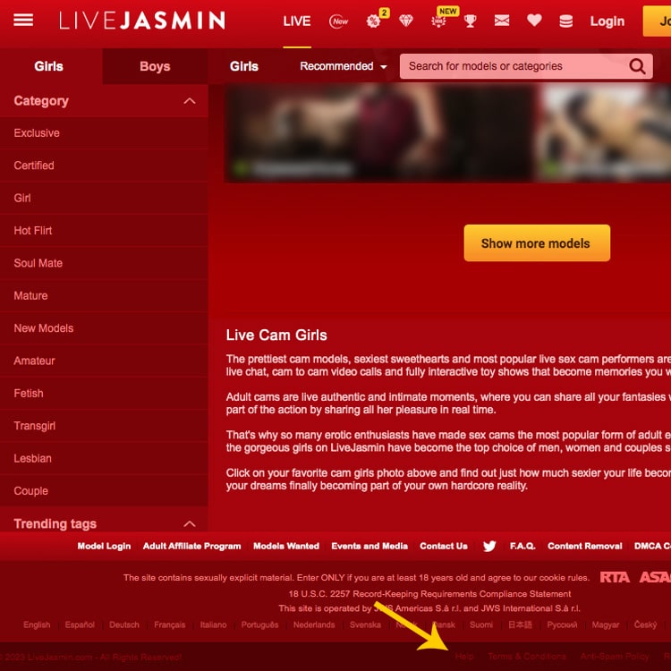 cancel livejasmin account