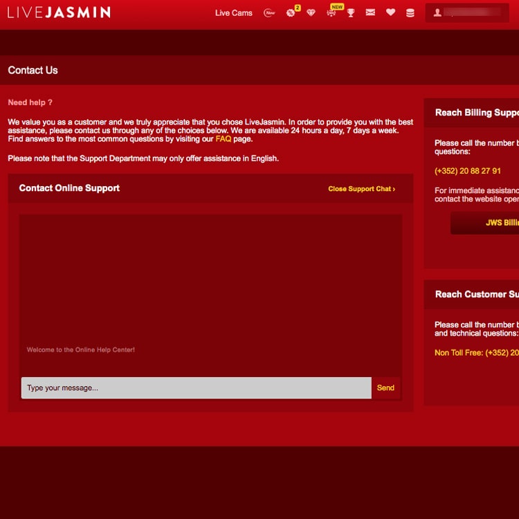 deleting livejasmin